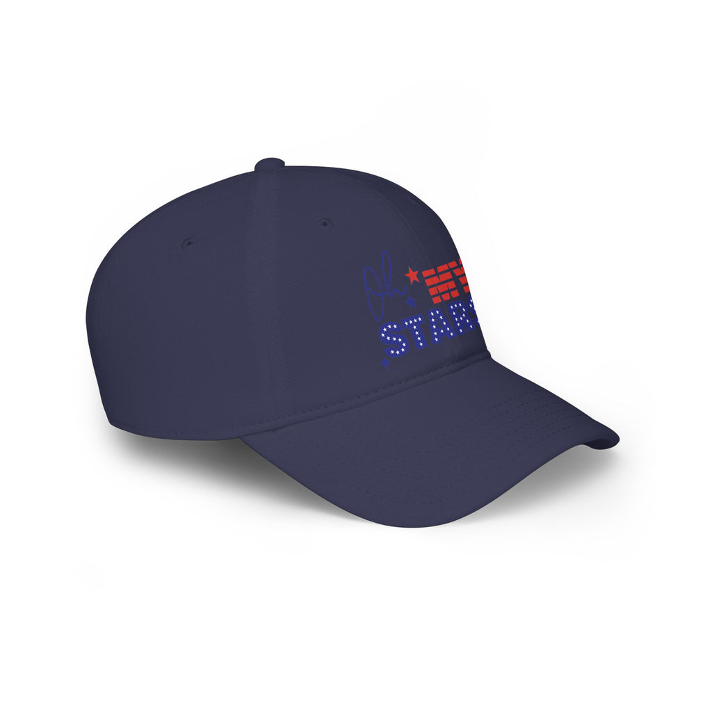 Oh Stars Red Baseball Cap — Retro Sparkle Logo Dad Hat