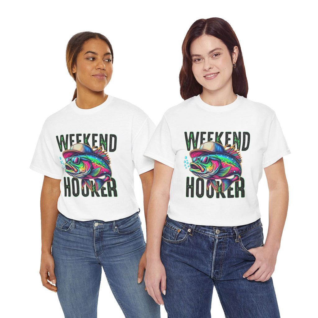 Weekend Hooker Fishing Tee — Colorful Fish Graphic Shirt