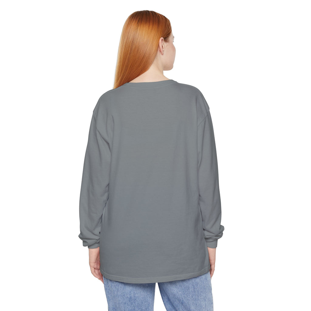Halloween Coffee Long Sleeve Tee — "Freshly Boo'd Coffee, Scream & Sugar"