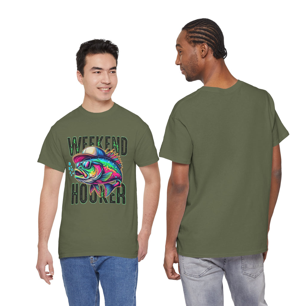 Weekend Hooker Fishing Tee — Colorful Fish Graphic Shirt