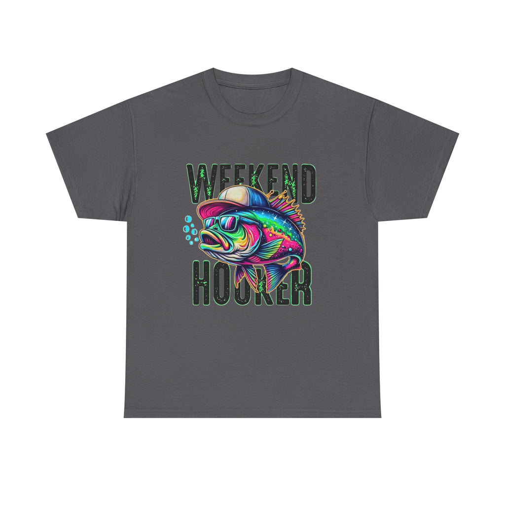Weekend Hooker Fishing Tee — Colorful Fish Graphic Shirt