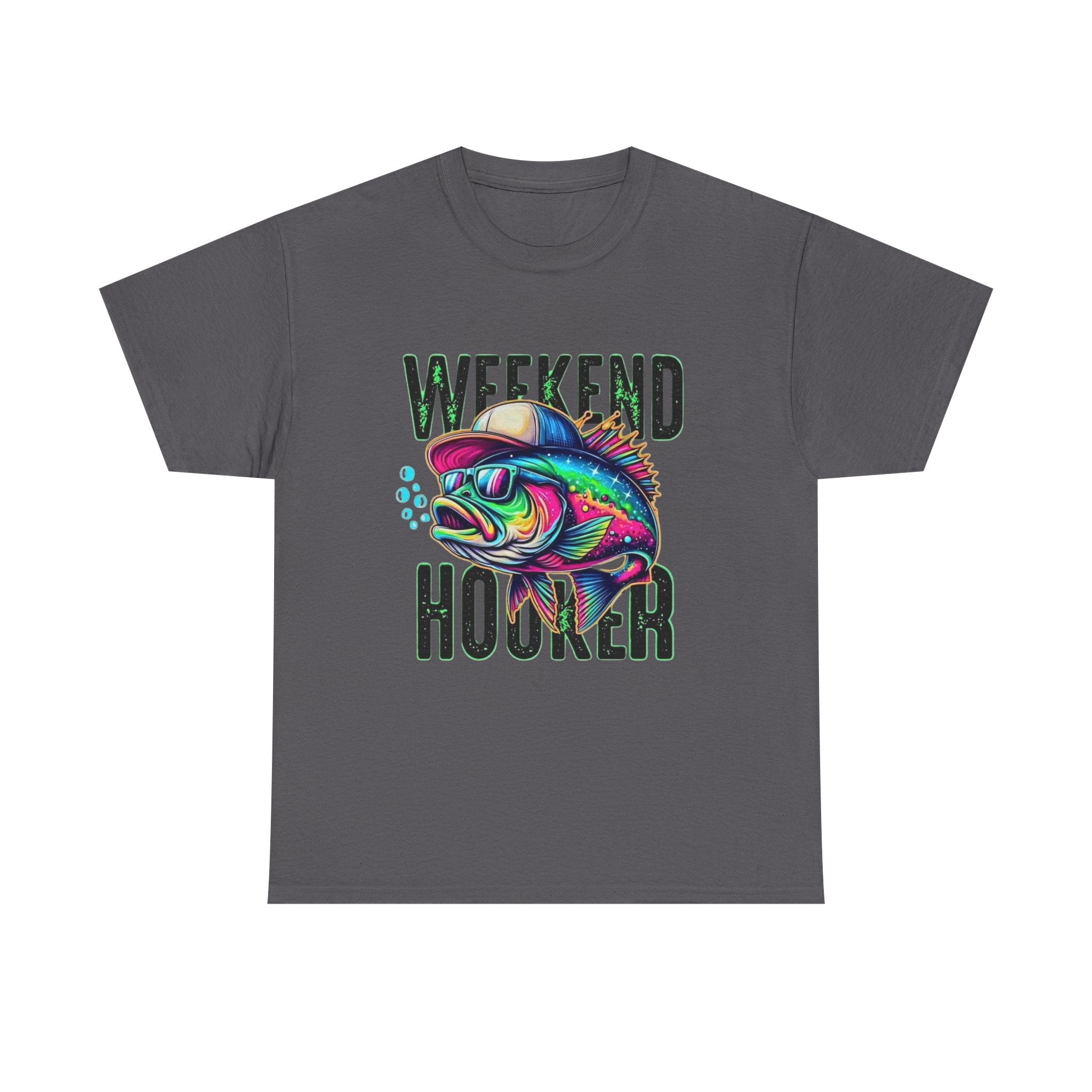 Weekend Hooker Fishing Tee — Colorful Fish Graphic Shirt