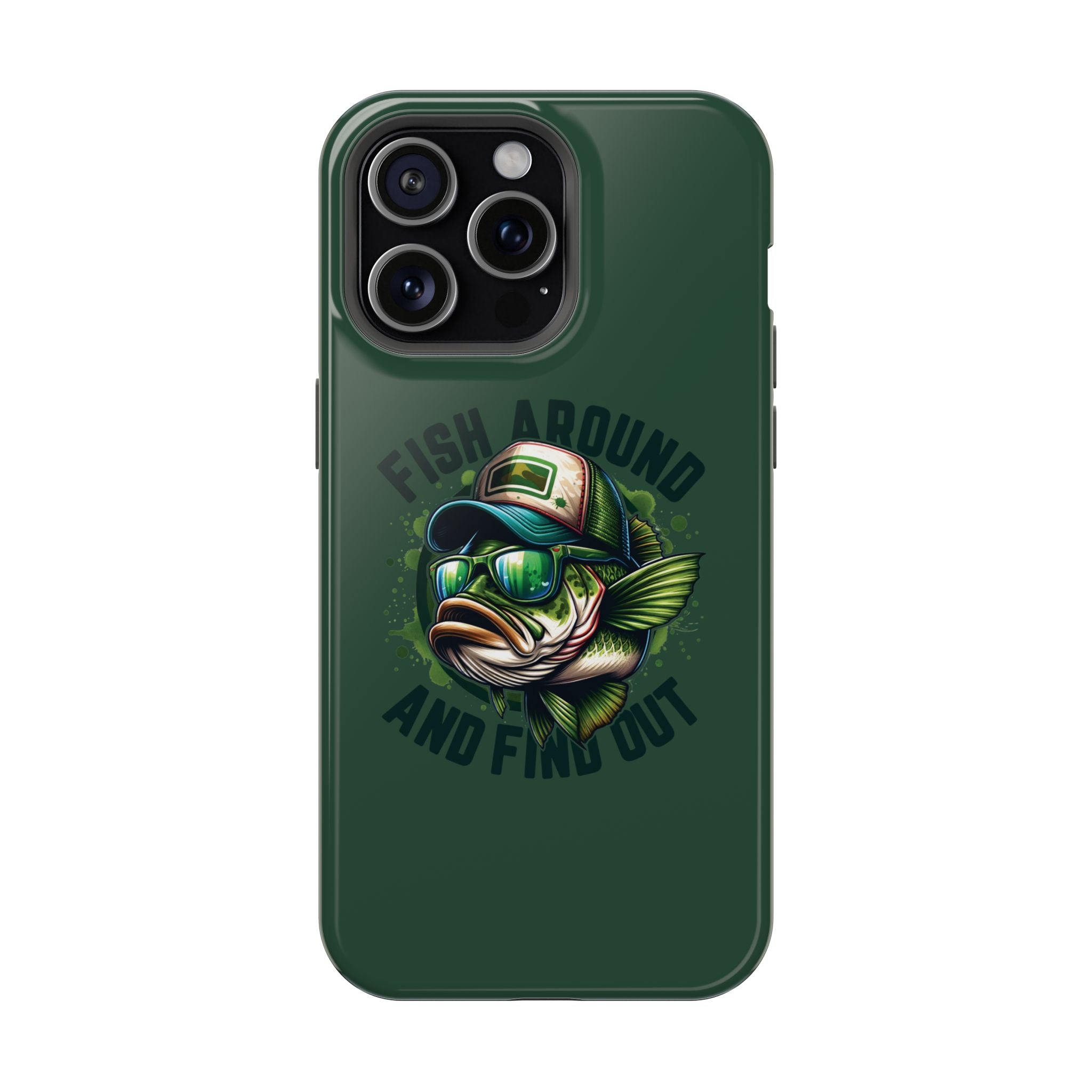 Fishing Phone Case — "Fish Around and Find Out" Magnetic Impact-Resistant Cover