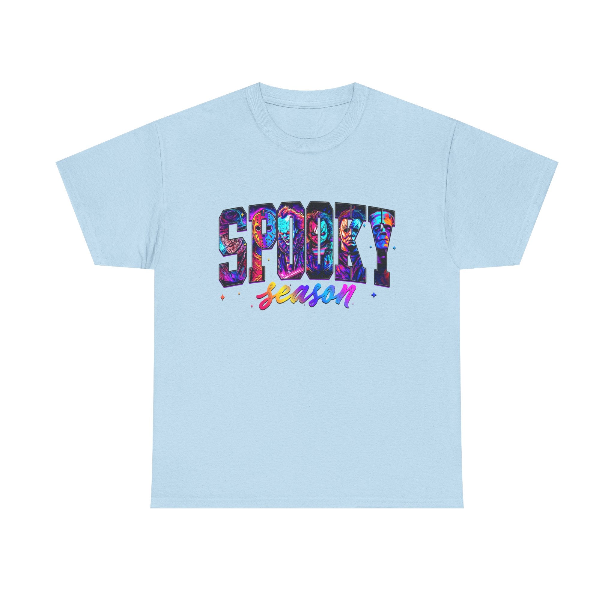 Spooky Season Graphic Tee — Colorful Halloween Shirt