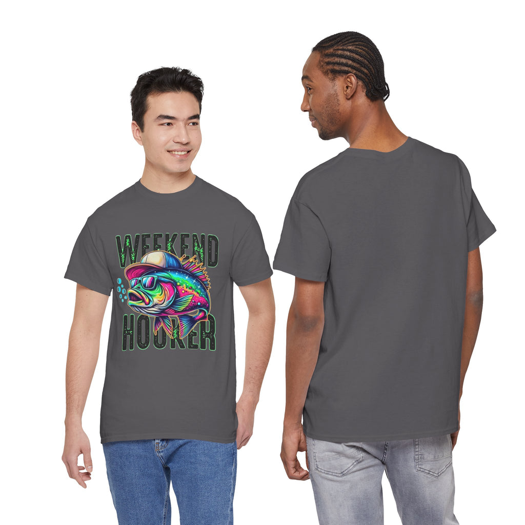 Weekend Hooker Fishing Tee — Colorful Fish Graphic Shirt