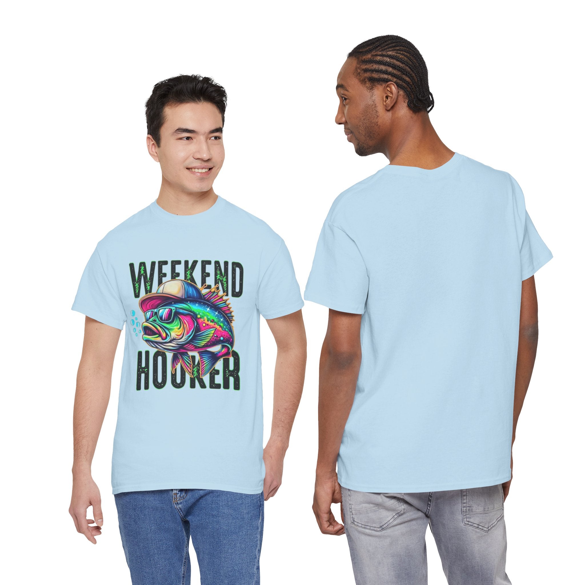 Weekend Hooker Fishing Tee — Colorful Fish Graphic Shirt