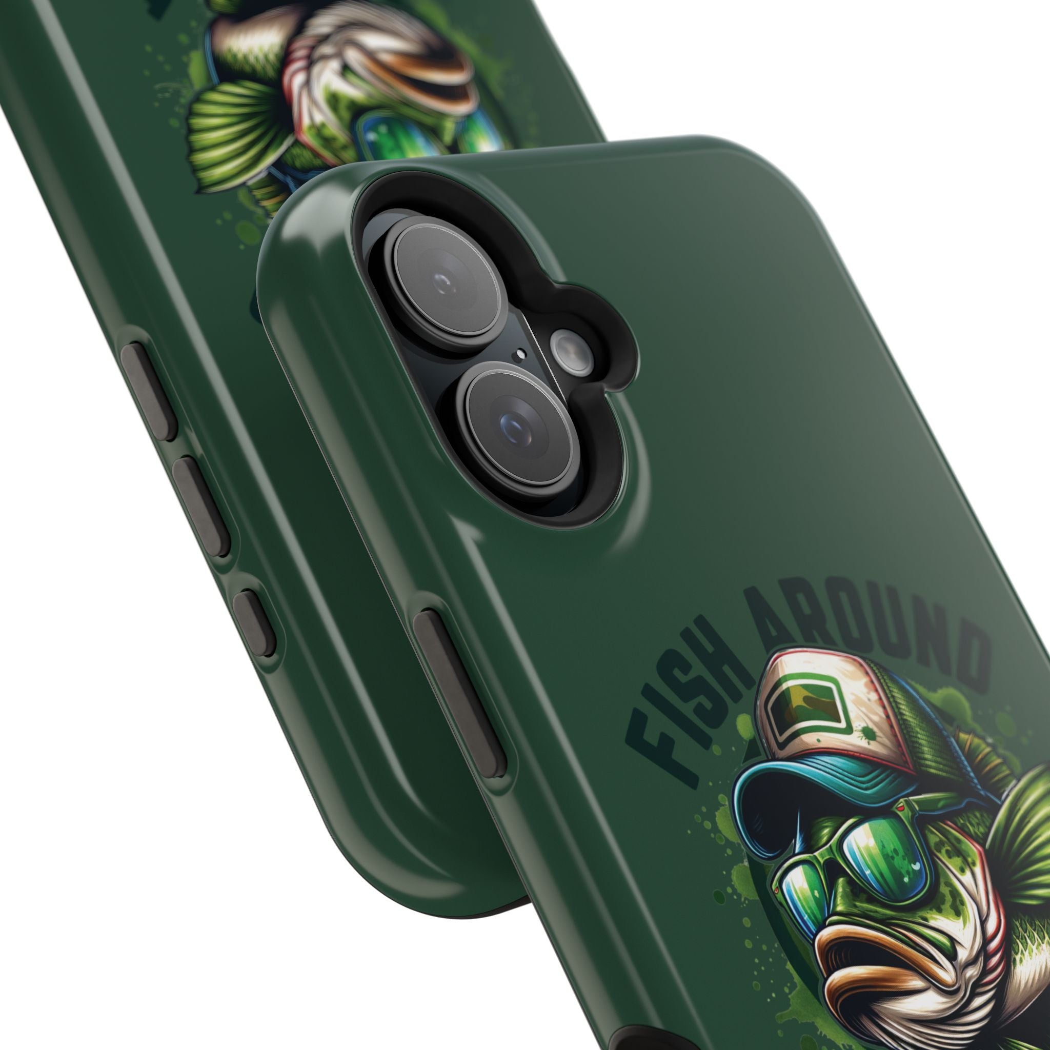 Fishing Phone Case — "Fish Around and Find Out" Magnetic Impact-Resistant Cover