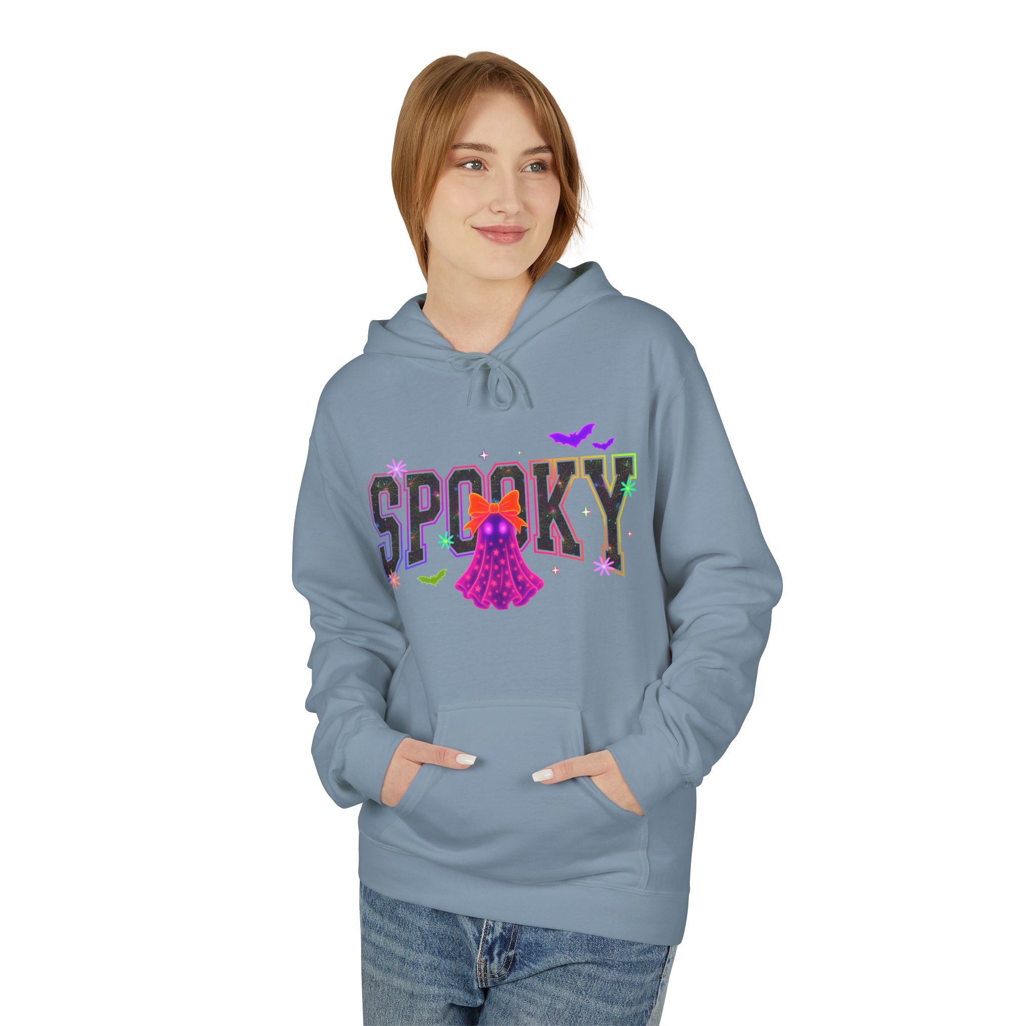Spooky Ghost Halloween Hoodie — "Spooky" Graphic Pullover
