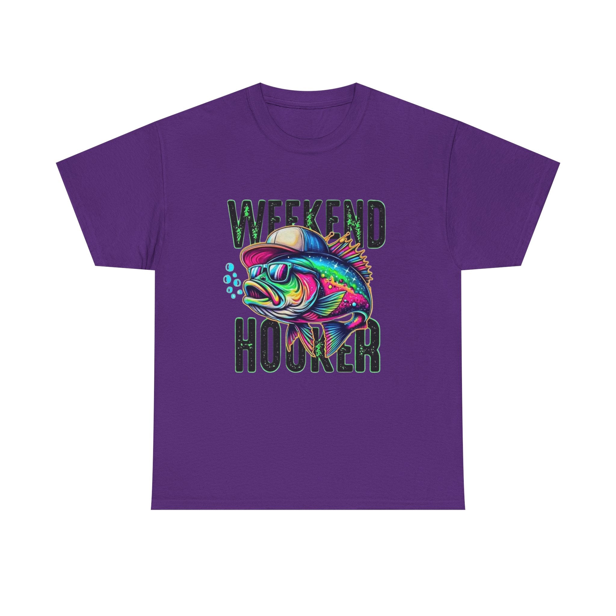 Weekend Hooker Fishing Tee — Colorful Fish Graphic Shirt