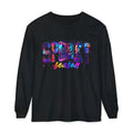 Spooky Season Long Sleeve Tee — Colorful Halloween Graphic