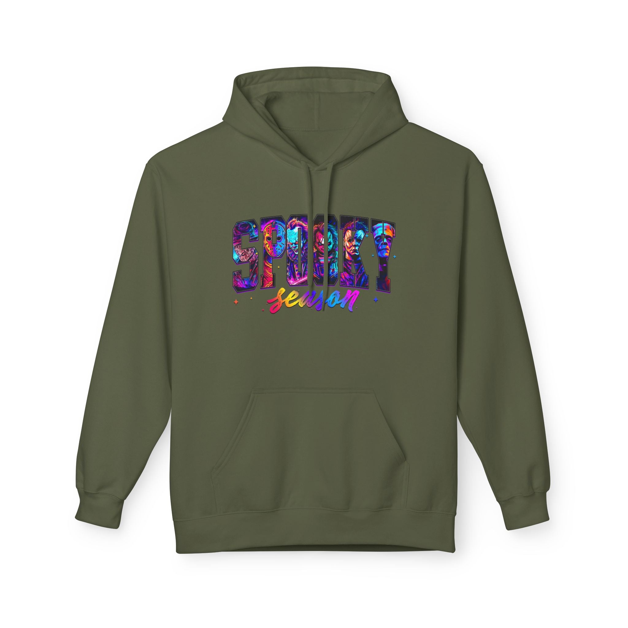 Spooky Season Hoodie — Colorful Halloween Graphic Pullover