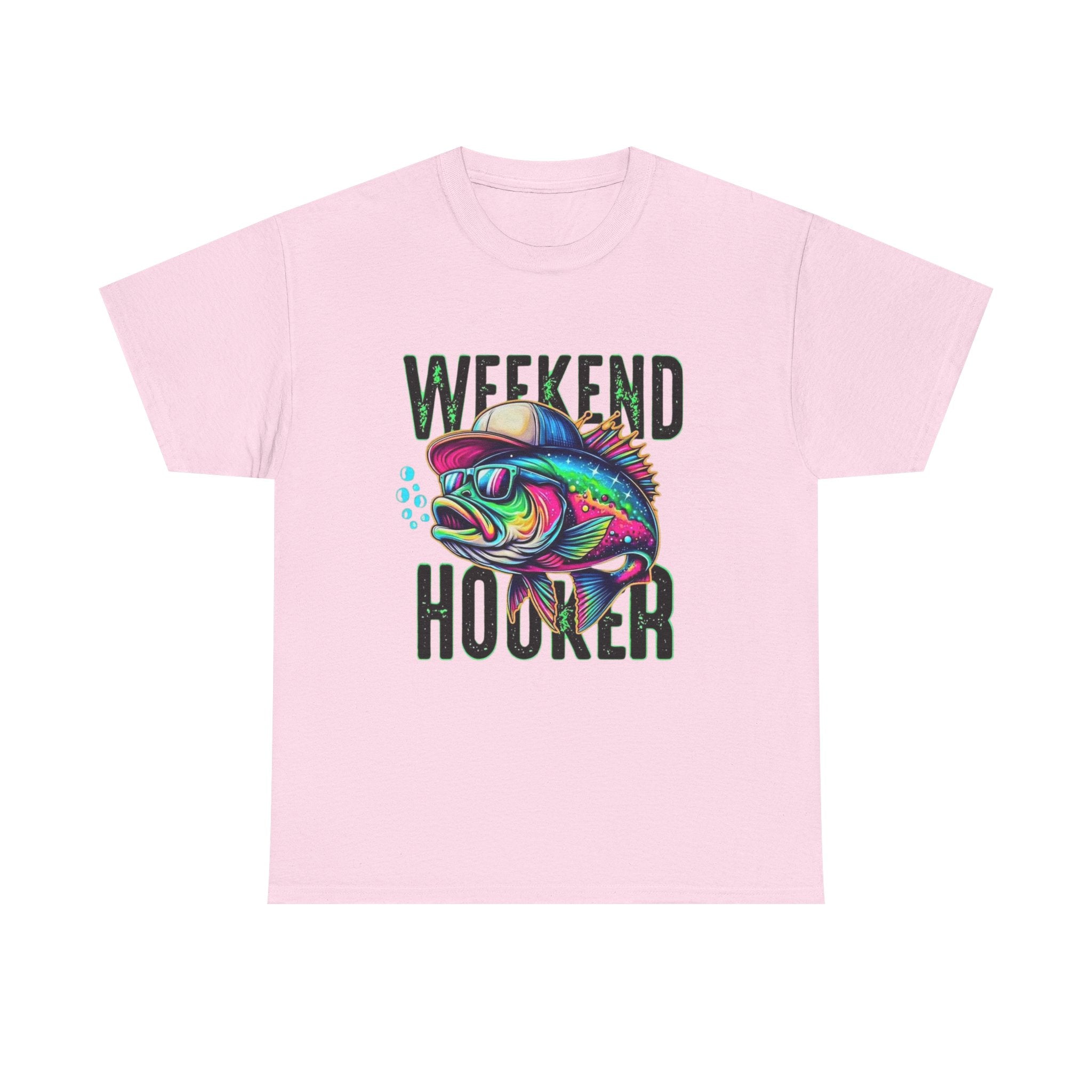 Weekend Hooker Fishing Tee — Colorful Fish Graphic Shirt