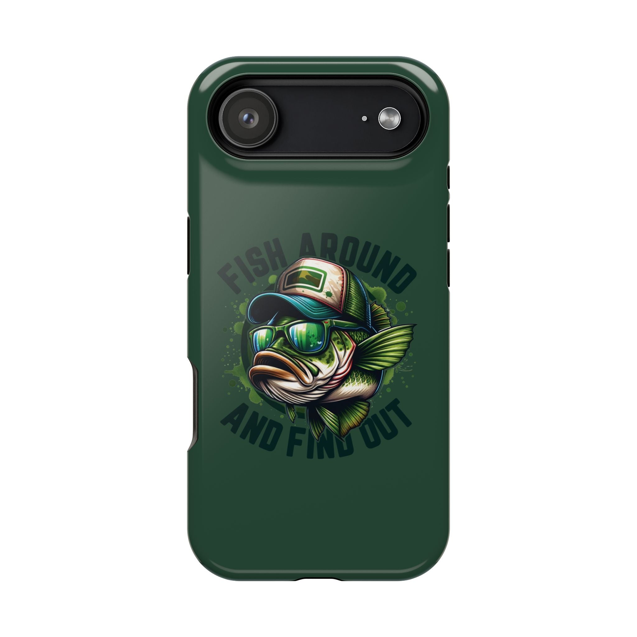 Fishing Phone Case — "Fish Around and Find Out" Magnetic Impact-Resistant Cover