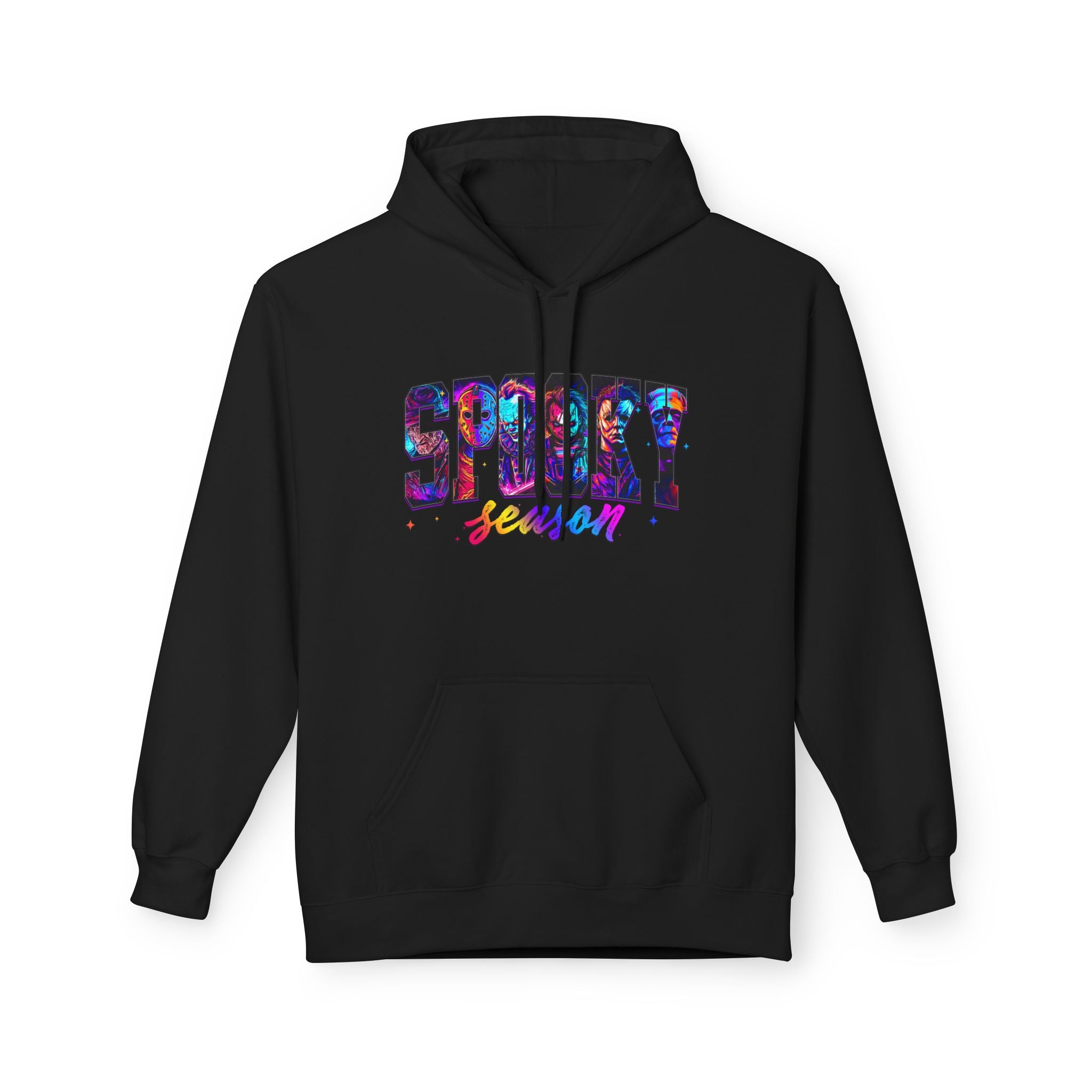 Spooky Season Hoodie — Colorful Halloween Graphic Pullover