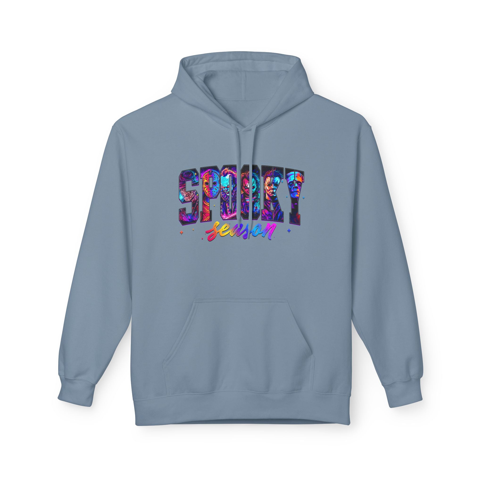 Spooky Season Hoodie — Colorful Halloween Graphic Pullover