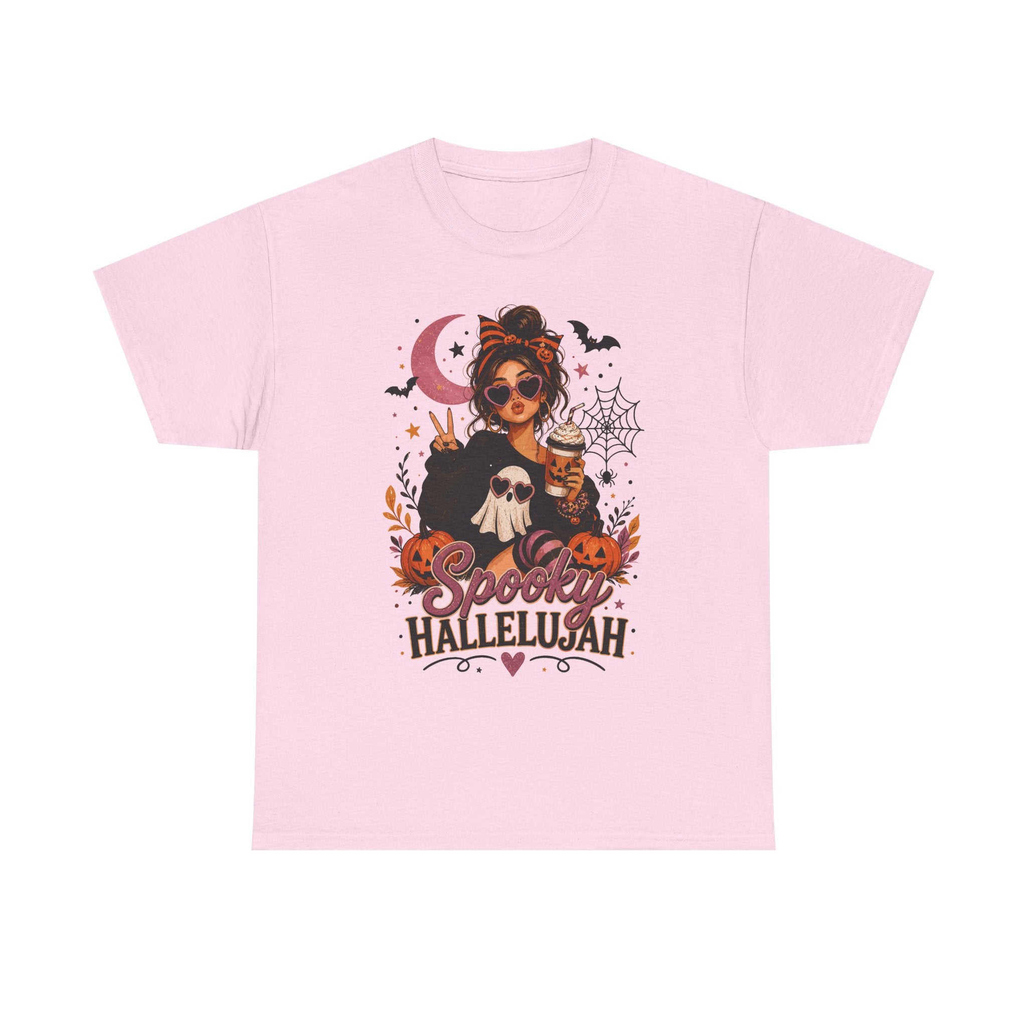 Spooky Hallelujah Halloween Tee — Witchy Pumpkin Graphic T-Shirt