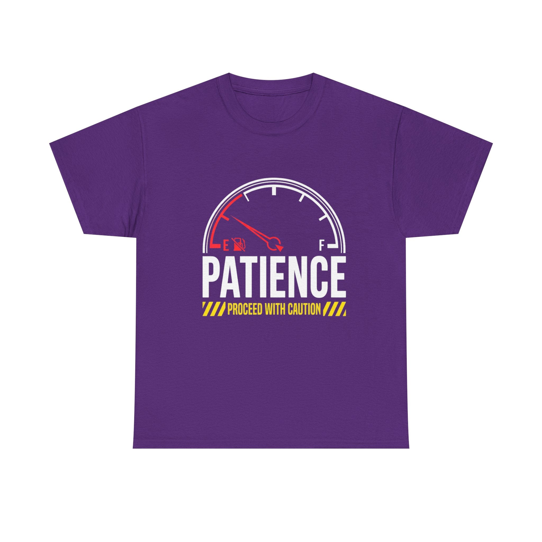 Patience Gauge T-Shirt — "Proceed With Caution" Graphic Tee
