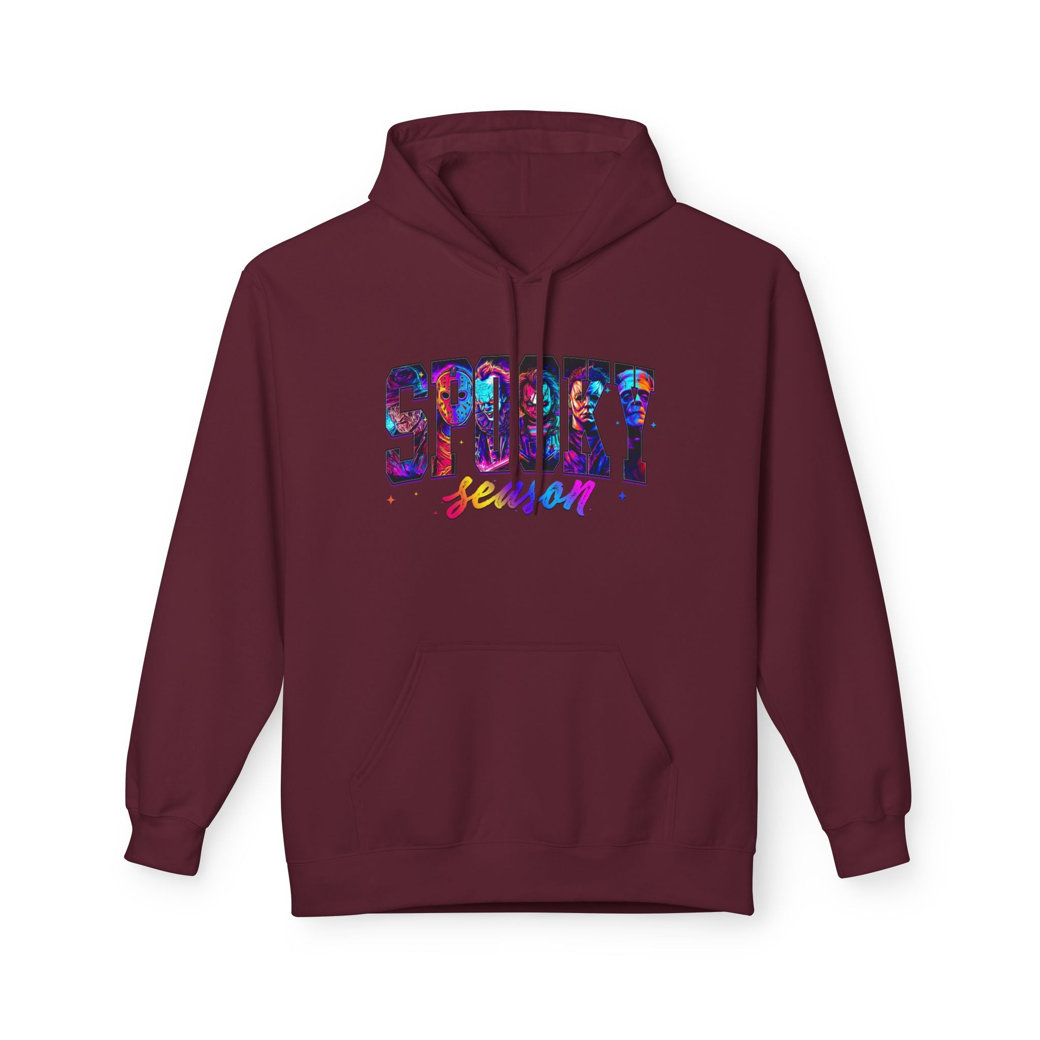 Spooky Season Hoodie — Colorful Halloween Graphic Pullover
